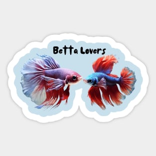 betta fish lovers Sticker